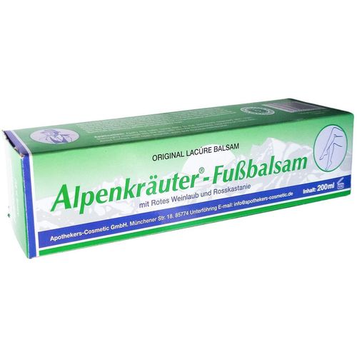 Alpenkr&auml;uter Fu&szlig;balsam Lacure, 200 ml, Axisis GmbH