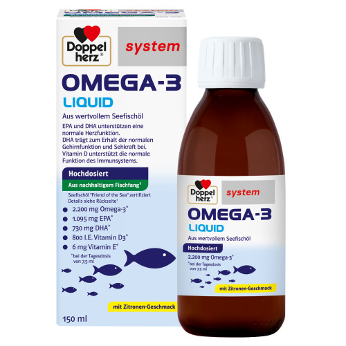 Doppelherz Omega-3 Liquid system, 150 ml, Queisser Pharma GmbH & Co. KG