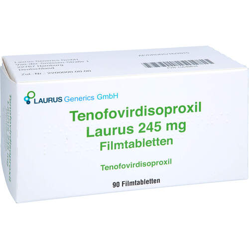 Tenofovirdisoproxil Laurus 245 mg Filmtabletten, 90 Stk., Laurus Generics GmbH