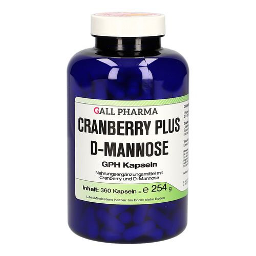 CRANBERRY PLUS D-MANNOSE GPH KAPSELN, 360 Stk., Hecht-Pharma GmbH