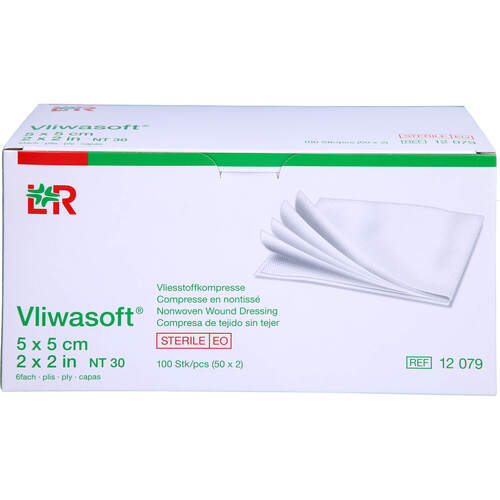 VLIWASOFT Vlieskompressen 5x5 cm steril 6l., 50x2 Stk., + Prisoma GmbH