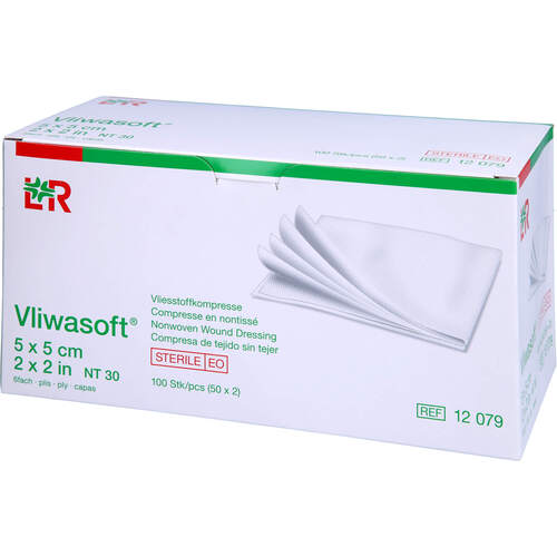 VLIWASOFT Vlieskompressen 5x5 cm steril 6l., 50x2 Stk., + Prisoma GmbH