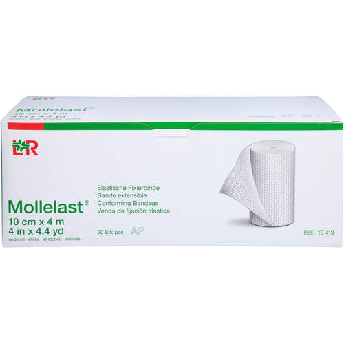 MOLLELAST Binden 10 cm x 4 m weiss, 20 Stk., + Prisoma GmbH