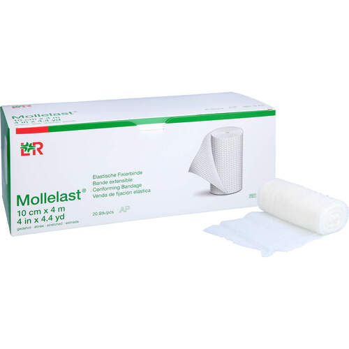 MOLLELAST Binden 10 cm x 4 m weiss, 20 Stk., + Prisoma GmbH