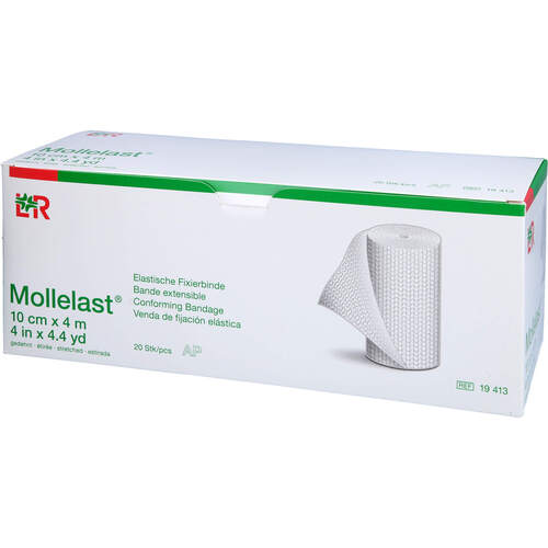 MOLLELAST Binden 10 cm x 4 m weiss, 20 Stk., + Prisoma GmbH
