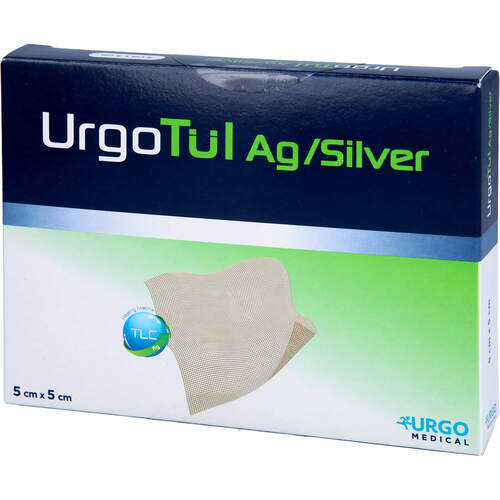 URGOT&Uuml;L Silver 5x5 cm Wundgaze, 10 Stk., Tora Pharma GmbH