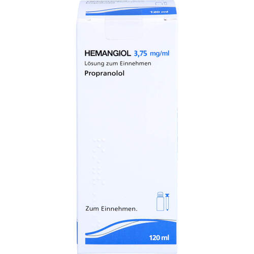 HEMANGIOL 3.75 mg/ml Lösung zum Einnehmen, 120 ml, Orifarm GmbH HEMANGIOL 3.75 mg/ml Lösung zum Einnehmen, 120 ml, Orifarm GmbH