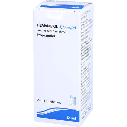 HEMANGIOL 3.75 mg/ml Lösung zum Einnehmen, 120 ml, Orifarm GmbH HEMANGIOL 3.75 mg/ml Lösung zum Einnehmen, 120 ml, Orifarm GmbH
