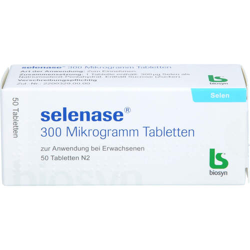 selenase 300 Mikrogramm Tabletten, 50 Stk., Biosyn Arzneimittel GmbH
