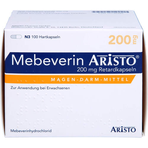 Mebeverin Aristo 200 mg Retardkapseln, 100 Stk., Aristo Pharma GmbH