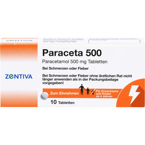 Paraceta 500, 10 Stk., Zentiva Pharma GmbH