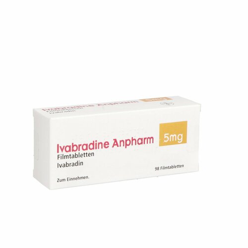IVABRADINE Anpharm 5 mg Filmtabletten, 98 Stk., Orifarm GmbH