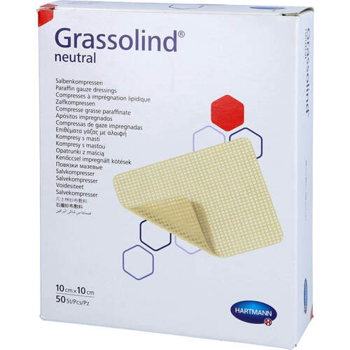 GRASSOLIND SALBENKOMPRESSEN 10X10 CM STERIL, 50 Stk., B2b Medical GmbH GRASSOLIND SALBENKOMPRESSEN 10X10 CM STERIL, 50 Stk., B2b Medical GmbH