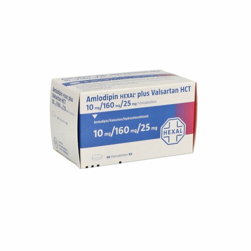 Amlodipin HEXAL plus Valsartan HCT 10mg/160mg/25mg, 98 Stk., HEXAL AG