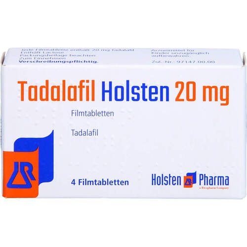 Tadalafil Holsten 20 mg Filmtabletten, 4 Stk., Holsten Pharma GmbH