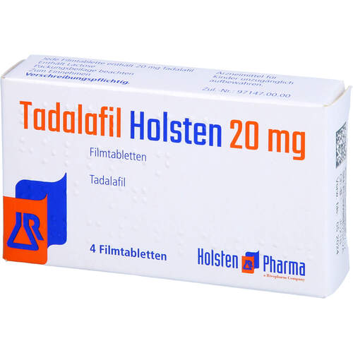 Tadalafil Holsten 20 mg Filmtabletten, 4 Stk., Holsten Pharma GmbH
