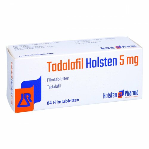 Tadalafil Holsten 5 mg Filmtabletten, 84 ST, Holsten Pharma GmbH