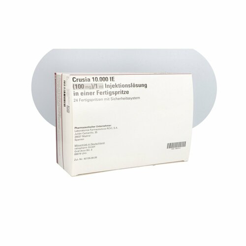 Crusia 10.000 IE 100mg/1ml ILO F.Sp.+Sich-Sys., 24 Stk., ratiopharm GmbH