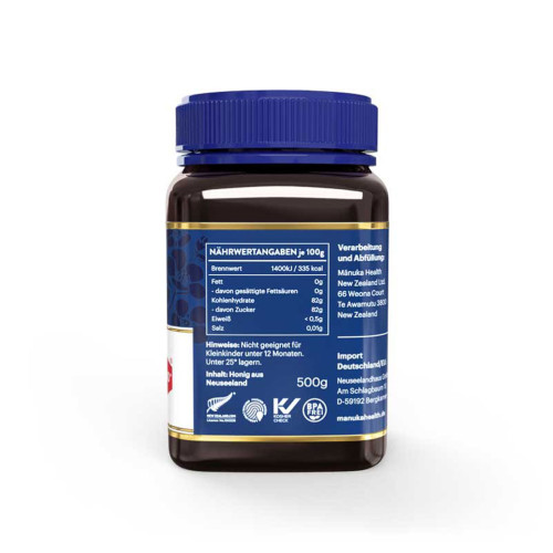 Manuka Health MGO 400+ Manuka Honig, 500 g, Hager Pharma GmbH