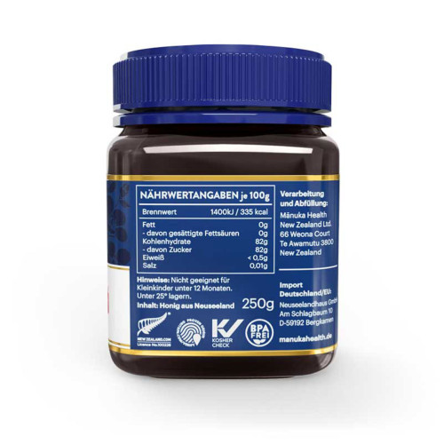 Manuka Health MGO 550+ Manuka Honig, 250 g, Hager Pharma GmbH