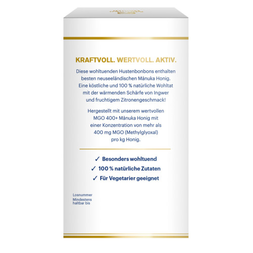 Manuka Health MGO 400+ Ingwer-Zitrone Lutschbonb., 100 g, Hager Pharma GmbH