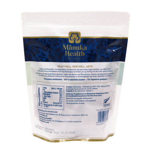 Manuka Health MGO 400+ Propolis Lutschbonbons, 250 g, Hager Pharma GmbH