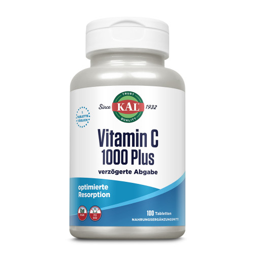 Vitamin C 1000 Plus KAL, 100 Stk., Supplementa GmbH