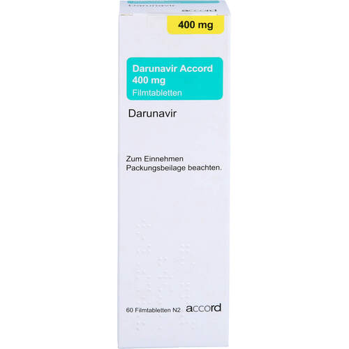 Darunavir Accord 400 mg Filmtabletten, 60 Stk., Accord Healthcare GmbH
