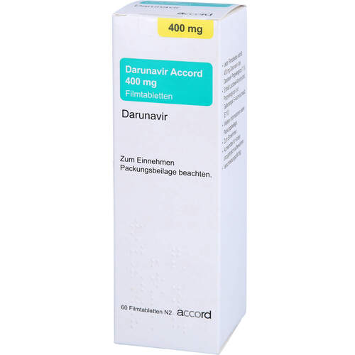 Darunavir Accord 400 mg Filmtabletten, 60 Stk., Accord Healthcare GmbH