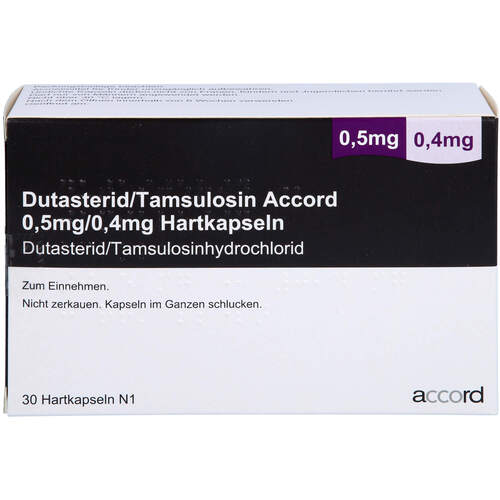 DUTASTERID/Tamsulosin Accord 0,5 mg/0,4 mg Hartk., 30 Stk., Accord Healthcare GmbH