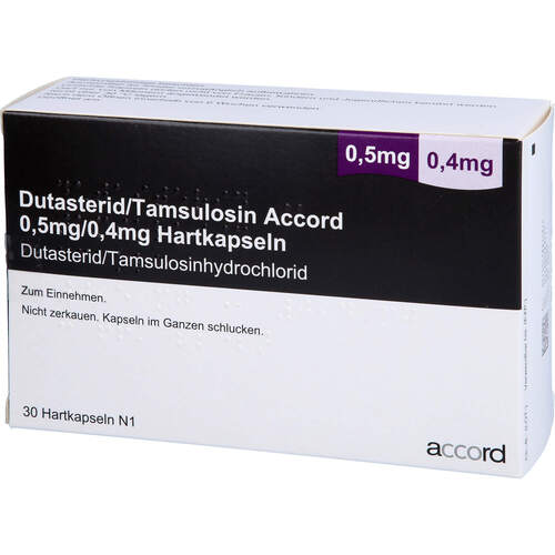 DUTASTERID/Tamsulosin Accord 0,5 mg/0,4 mg Hartk., 30 Stk., Accord Healthcare GmbH