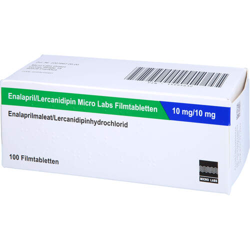 Enalapril/Lercanidipin Micro Labs 10 mg/10 mg, 100 Stk., Micro Labs GmbH
