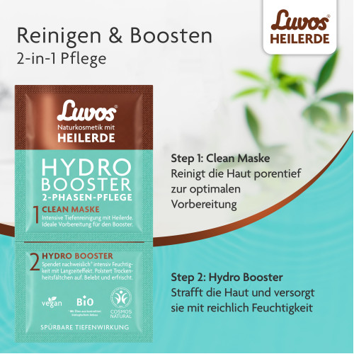 Luvos Heilerde Hydro Booster&Clean Maske 2+7.5ml, 1 Pck., Heilerde-Gesellschaft Luvos Just GmbH & Co. KG