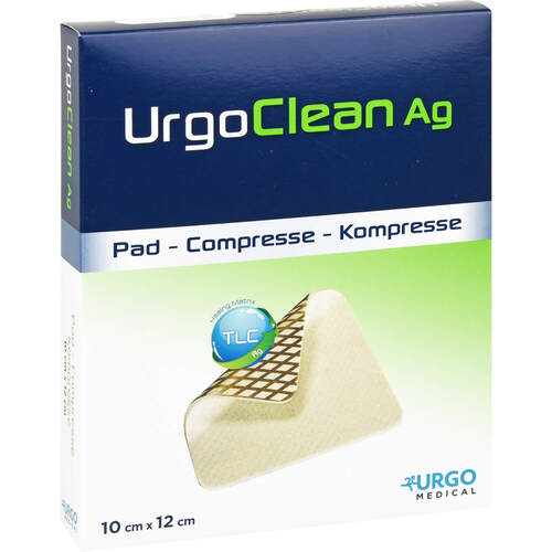 UrgoClean Ag Vlieskompresse 10x12 cm, 10 Stk., kohlpharma GmbH
