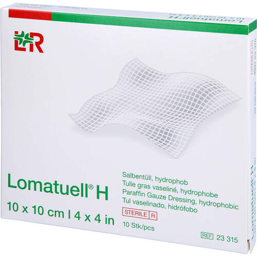 LOMATUELL H Salbentüll 10x10 cm steril, 10 Stk., 1001 Artikel Medical GmbH