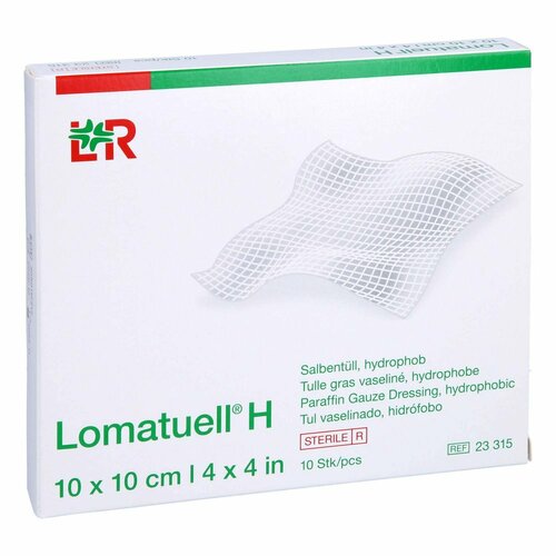 LOMATUELL H Salbentüll 10x10 cm steril, 10 Stk., 1001 Artikel Medical GmbH