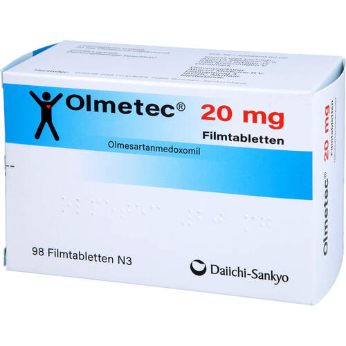 Olmetec 20 mg Filmtabletten, 98 Stk., Abacus Medicine A/S