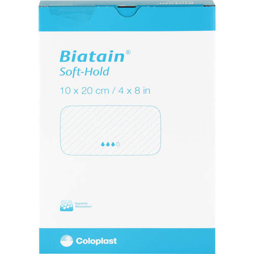 BIATAIN Schaumverband 10x20 cm sanft haftend, 5 ST, Emra-Med Arzneimittel GmbH