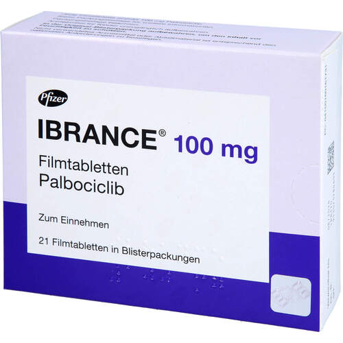 IBRANCE 100 mg Filmtabletten, 3x7 Stk., Pfizer Pharma GmbH