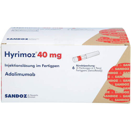 HYRIMOZ 40 mg Inj.-Lösung im Fertigpen, 6x0,8 ml, CC Pharma GmbH