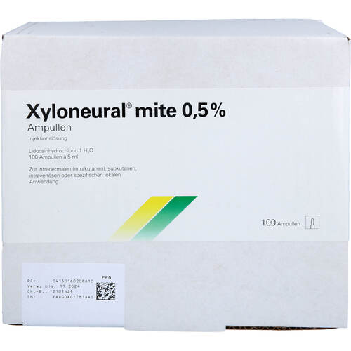 Xyloneural mite 0.5 % Ampullen, 100X5 ML, Pharmore GmbH