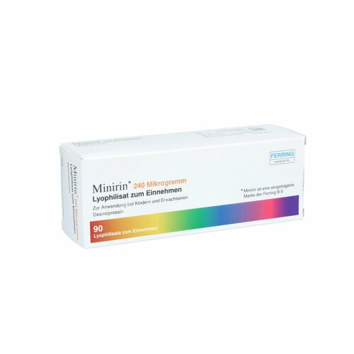 Minirin 240 Mikrogramm Lyophilisat zum Einnehmen, 90 Stk., kohlpharma GmbH