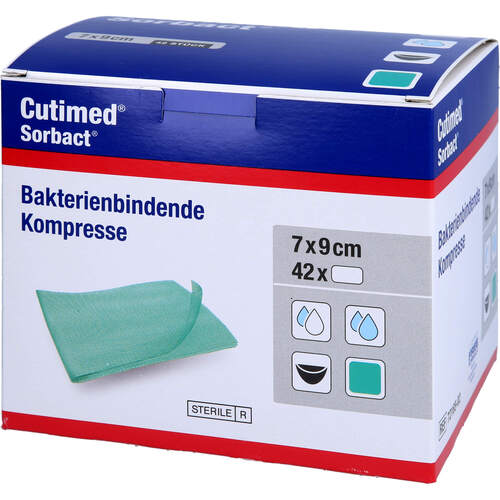 CUTIMED Sorbact Kompressen 7x9 cm, 42 Stk., 1001 Artikel Medical GmbH