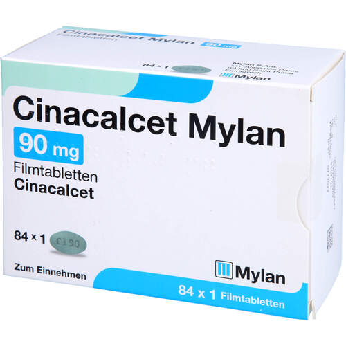CINACALCET Mylan 90mg Filmtabletten, 84 Stk., Viatris Healthcare GmbH