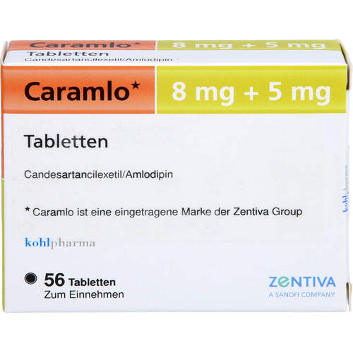 Caramlo 8 mg+5 mg Tabletten, 56 ST, kohlpharma GmbH