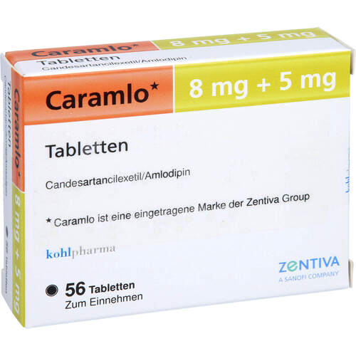 Caramlo 8 mg+5 mg Tabletten, 56 ST, kohlpharma GmbH