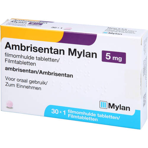 Ambrisentan Mylan 5 mg Filmtabletten, 30 Stk., Viatris Healthcare GmbH