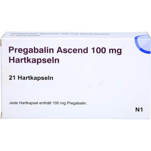 Pregabalin Ascend 100 mg Hartkapseln, 21 Stk., Ascend GmbH
