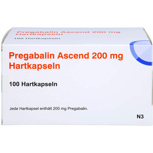 Pregabalin Ascend 200 mg Hartkapseln, 100 Stk., Ascend GmbH