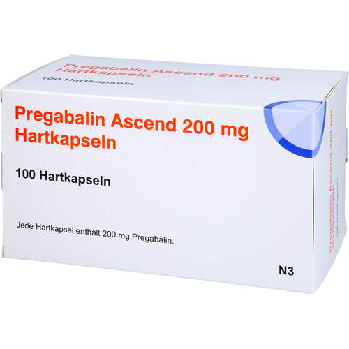 Pregabalin Ascend 200 mg Hartkapseln, 100 Stk., Ascend GmbH